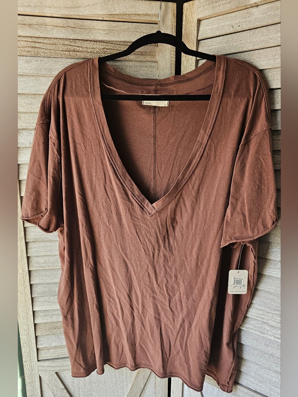 Womens Free People - We The Free Nina V-Neck Tee